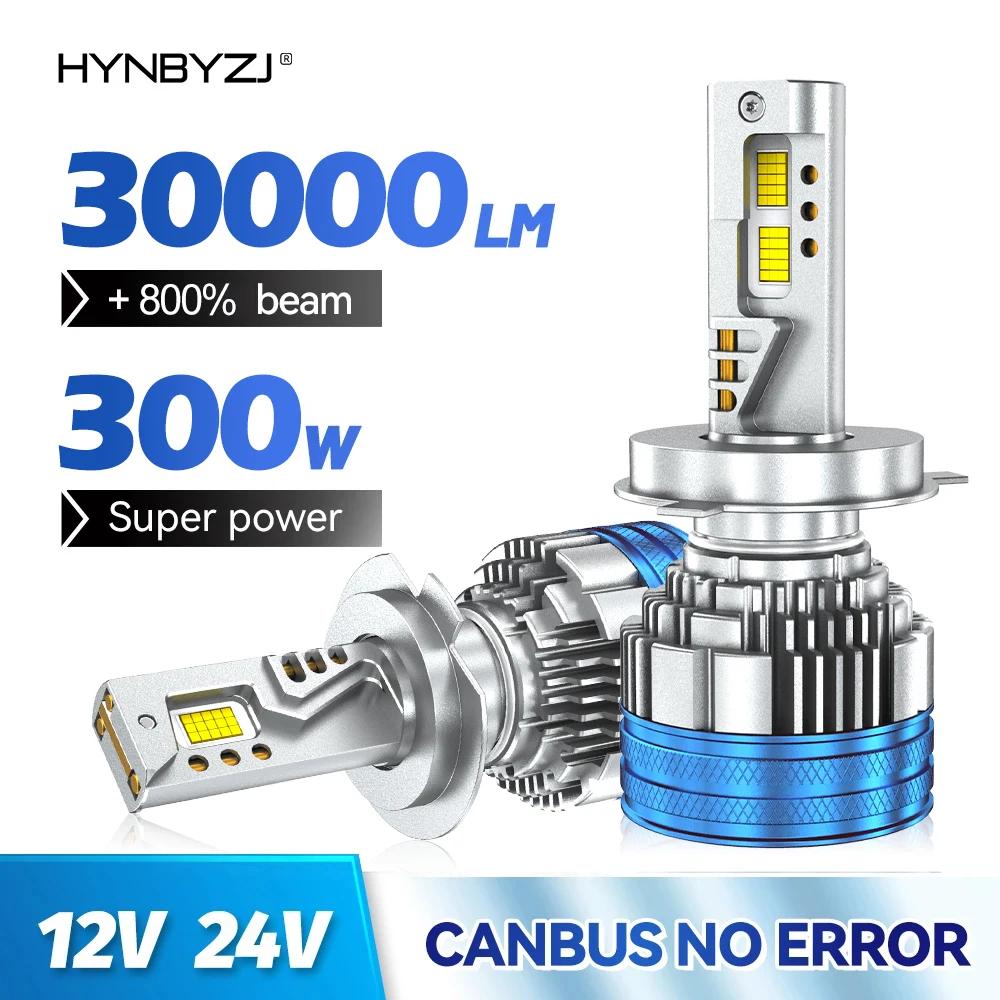 HYNBYZJ  LED Ʈ , 300W, H7, H4, H11, 3  Ʃ, H1, H8, H9, HB3, 9005, HB4, 9006, 12V, 24V